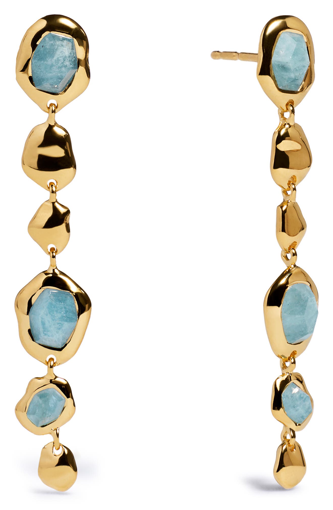 selected 18K GOLD VERMEIL / AQUAMARINE