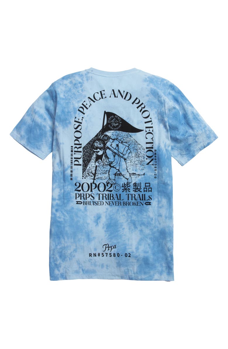 PRPS Double Blaze Tie Dye Cotton Graphic Tee, Alternate, color, 