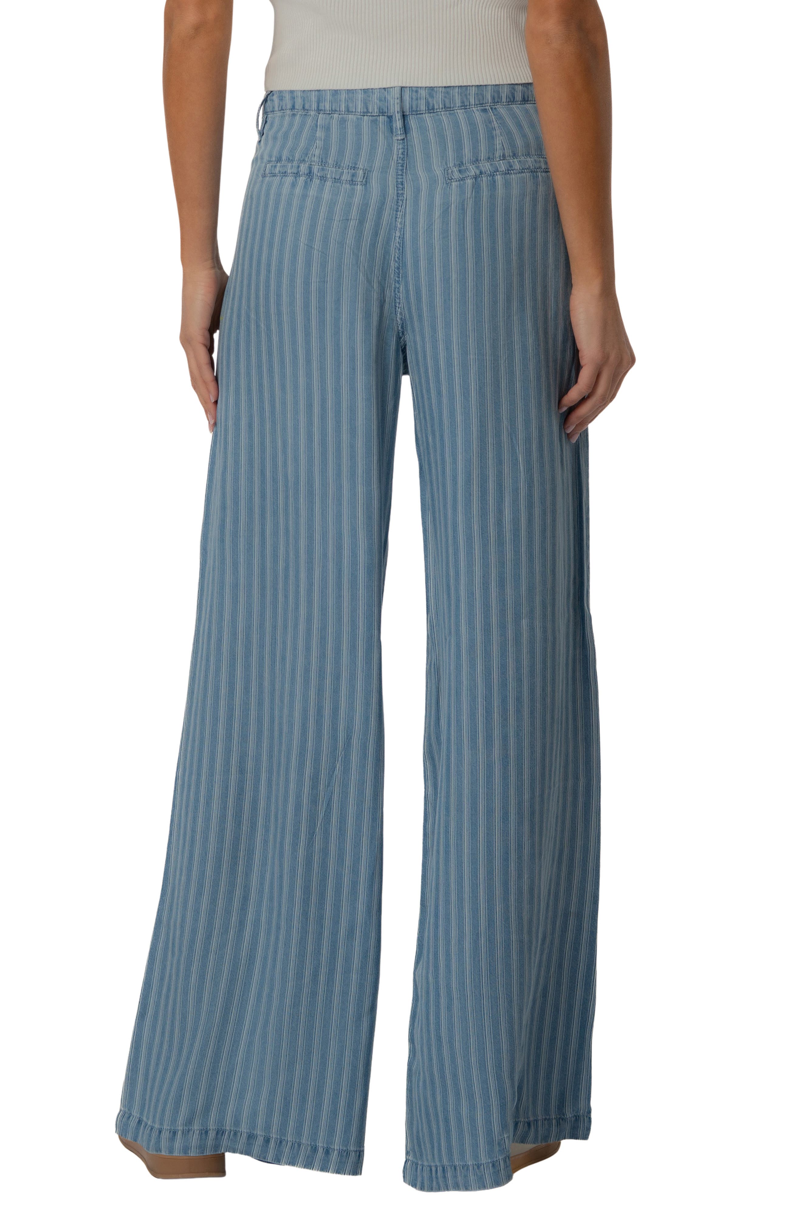 Ryan Stripe High Waist Super Wide Leg Pants - image 2