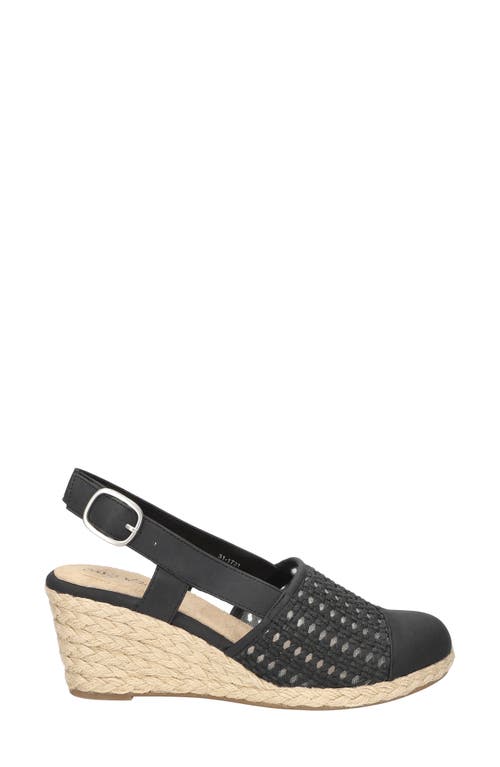 EASY STREET EASY STREET TAFFY SLINGBACK ESPADRILLE WEDGE SANDAL