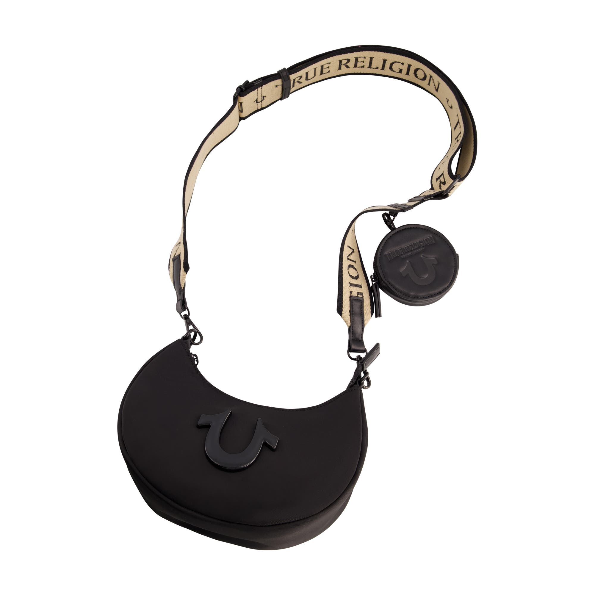 True Religion Mini Crescent Hobo, Alternate, color, 