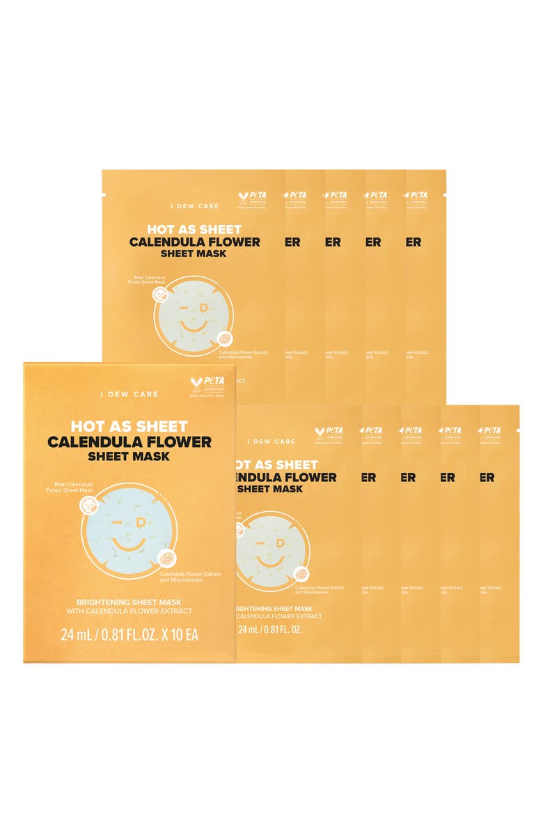 I DEW CARE How As Calendula Flower 10-Piece Sheet Mask Set, Main, color, 