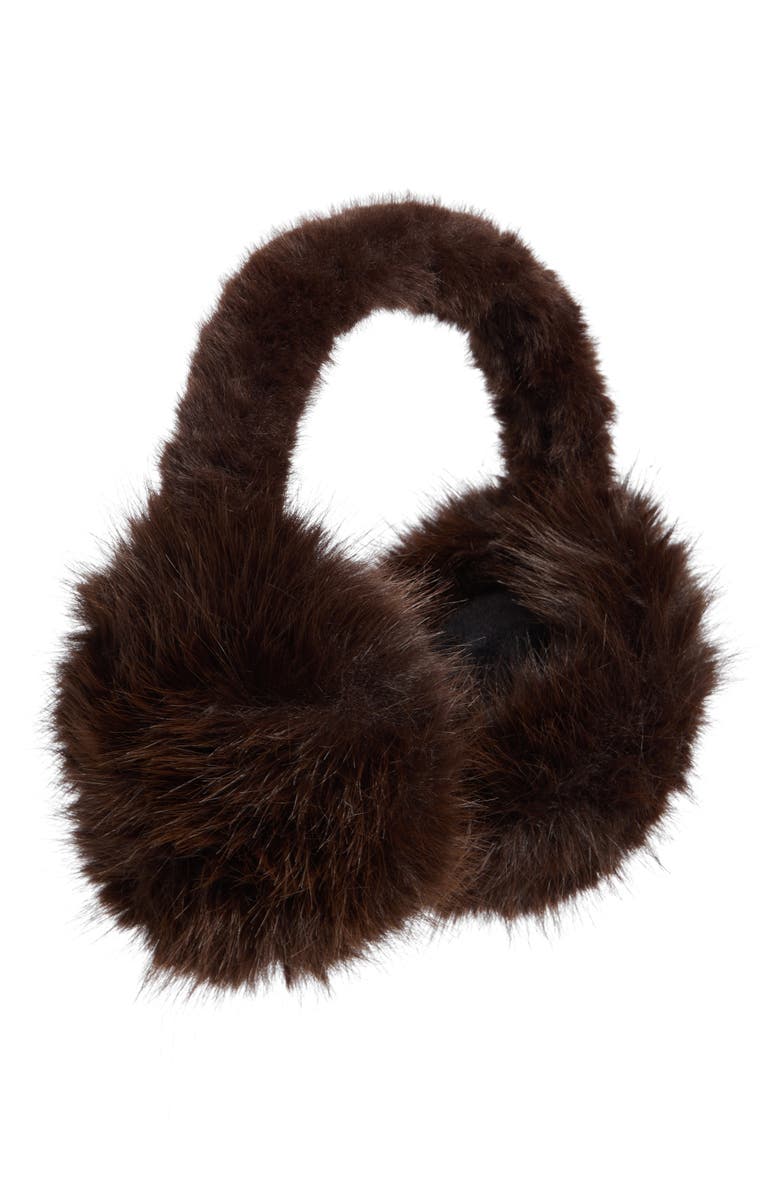 BP. Faux Fur Earmuffs, Main, color, Brown Coffee
