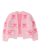 RuffleButts Cozy Sweater Knit Open Cardigan