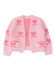 RuffleButts Cozy Sweater Knit Open Cardigan