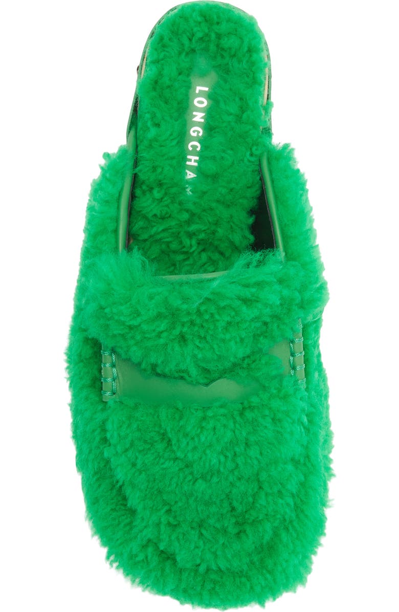 Longchamp Fleece Clog, Alternate, color, Lawn