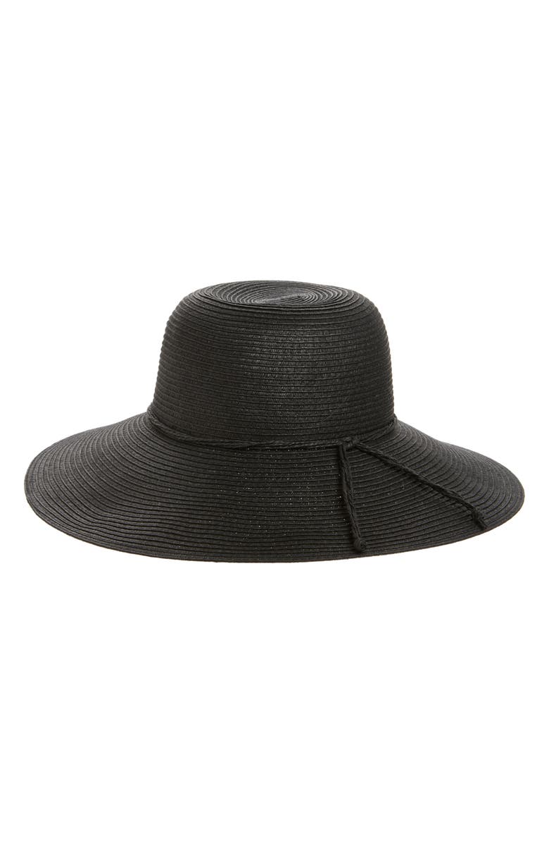 Nordstrom Packable Floppy Sun Hat, Main, color, Black