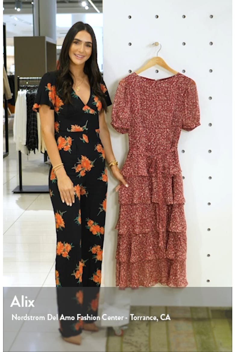 Floral Tiered Chiffon Dress video