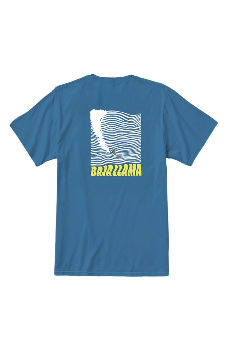 Baja Llama 100 Foot Wave - Primo Graphic Tee, Alternate, color, Blue