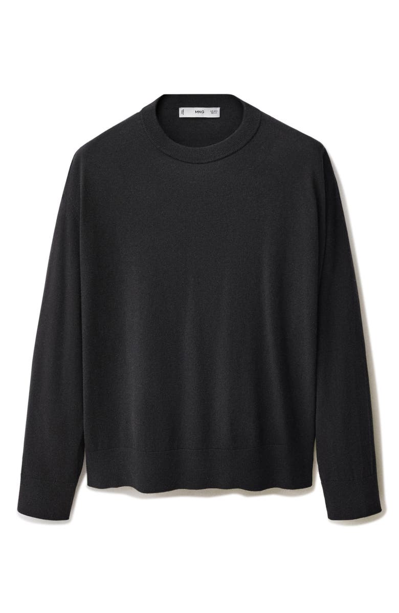 MANGO Wool & Cotton Crewneck Sweater, Alternate, color,