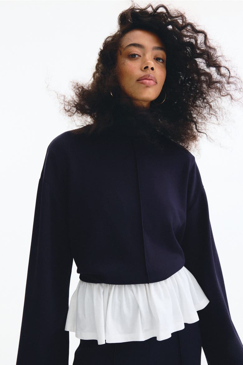 2-piece Top And Pants Set, Alternate, color, Navy blue