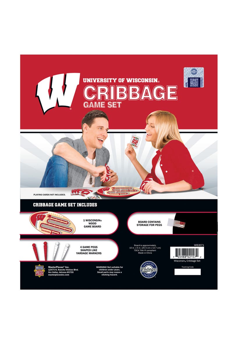 Wisconsin Badgers Cribbage, Alternate, color, Multicolor