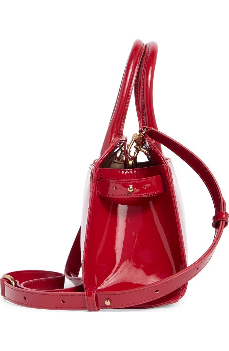 Sam Edelman Loraine Small Bowler Satchel Bag, Alternate, color, Red