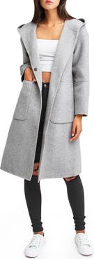 Belle & Bloom Walk This Way Wool Blend Oversized Coat