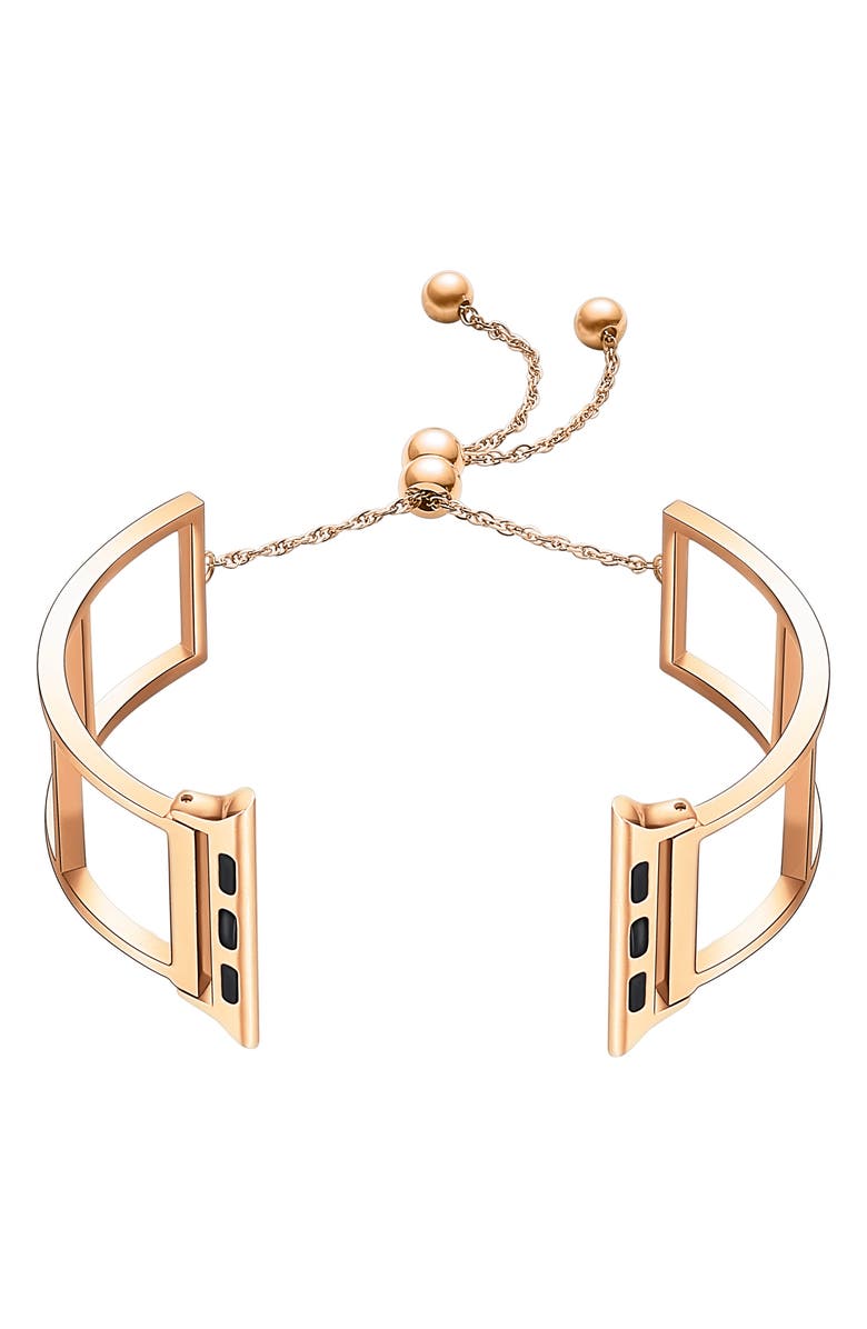 The Posh Tech Posh Tech Cutout 22mm Apple Watch<sup>®</sup> Bracelet Watchband, Main, color,