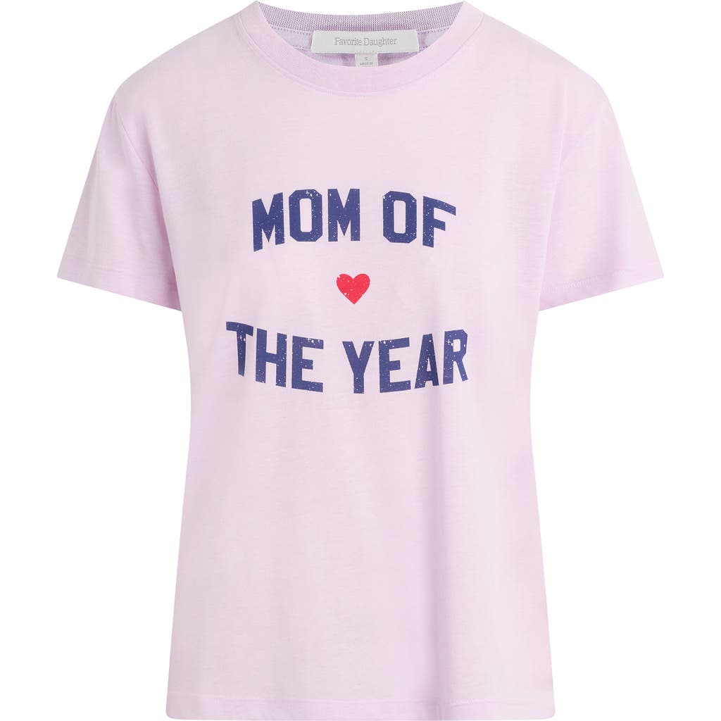 Favorite Daughter Mom Of The Year Graphic T-shirt In Pink