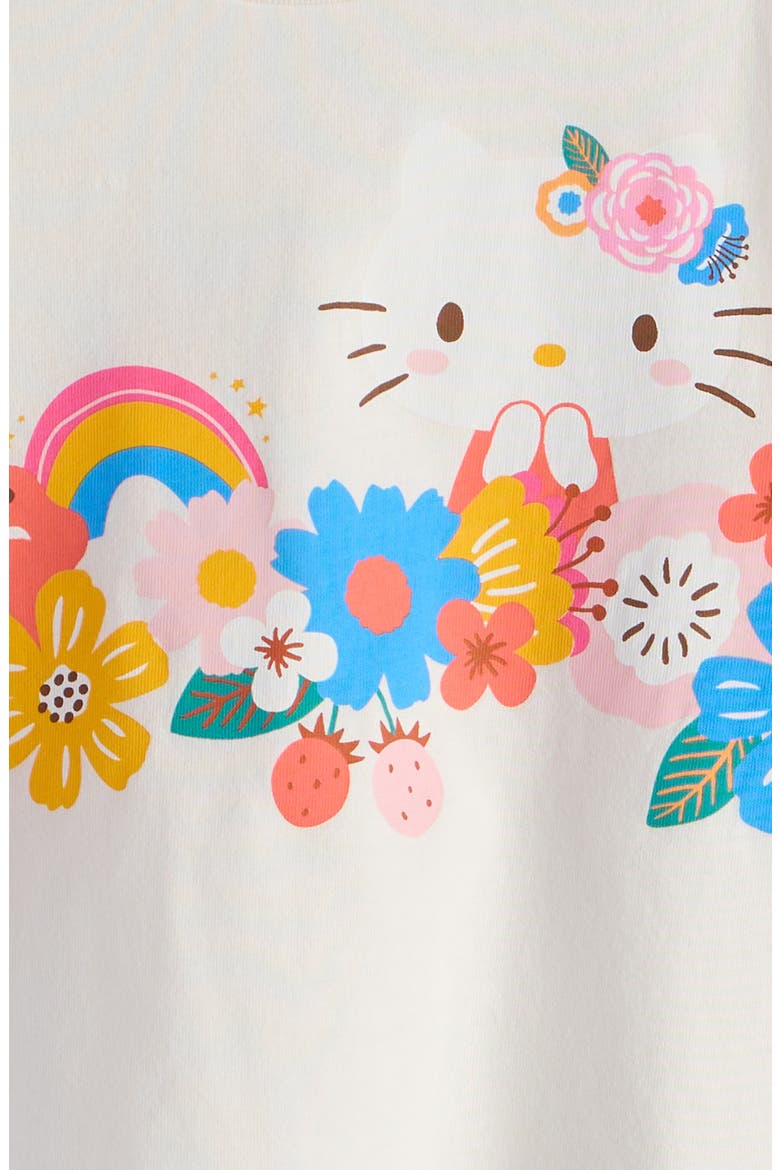 Kids' Cotton Graphic T-Shirt, Alternate, color, WHITE SUGAR HELLO KITTY