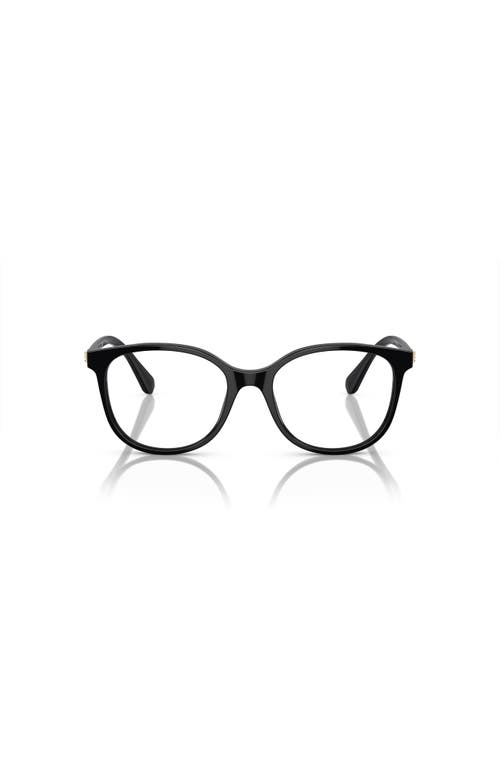 Swarovski 51mm Square Optical Glasses In Black