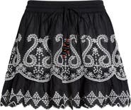 Ramy Brook Judith Eyelet Embroidery Miniskirt