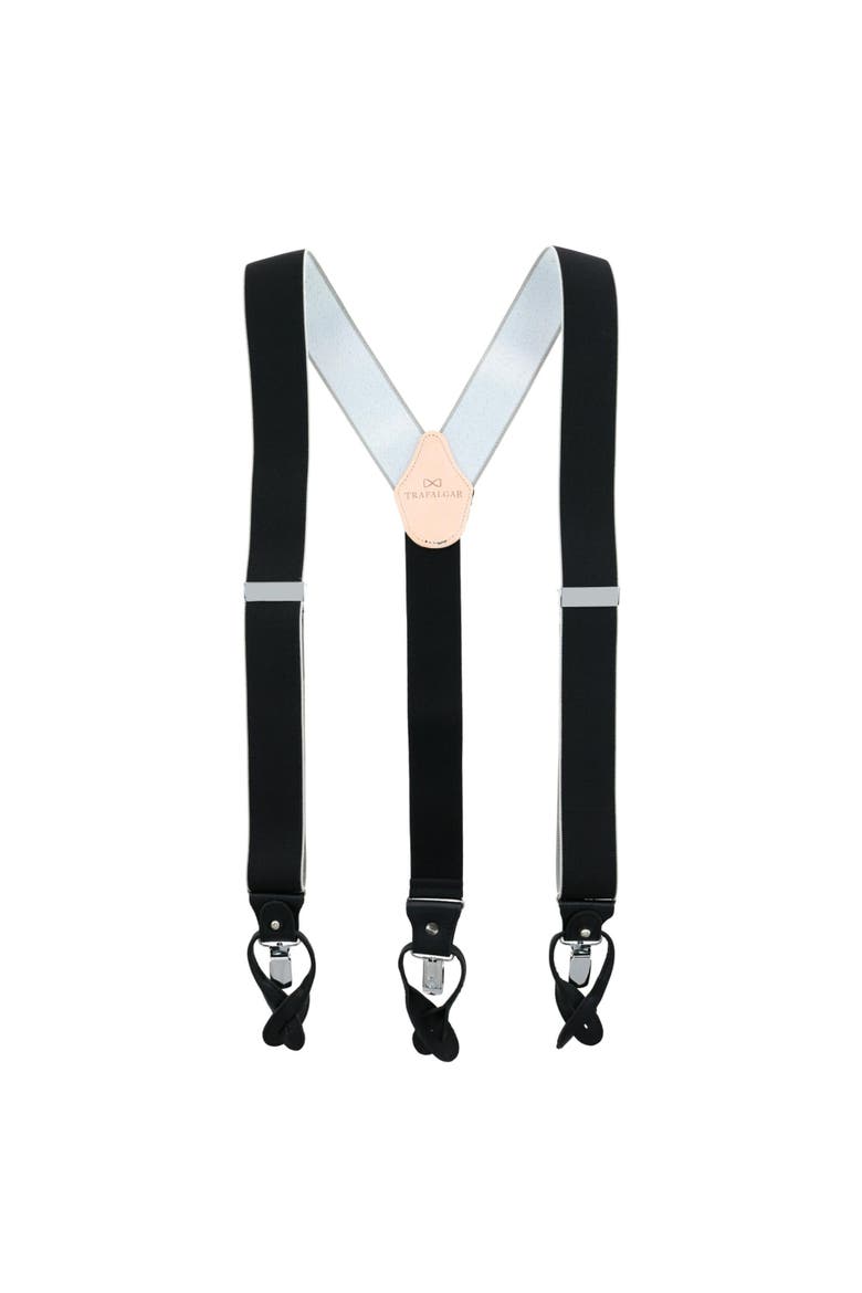 Big & Tall Maddox 35mm Convertible Suspenders, Alternate, color, Black