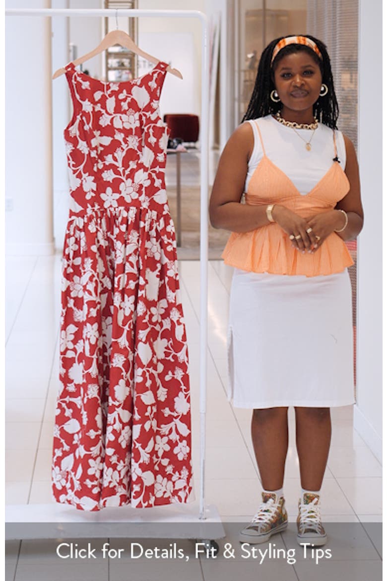 Floral Drop Waist Maxi Dress video
