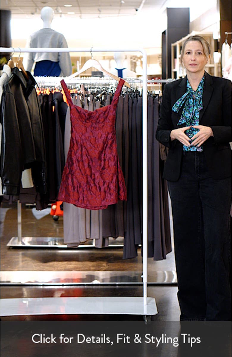 Mcbeath Floral Jacquard Minidress, sales video thumbnail