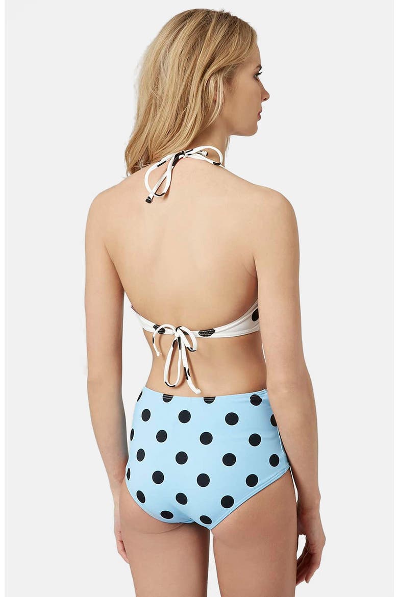 Polka Dot Bikini Set, Alternate, color, WHITE MULTI