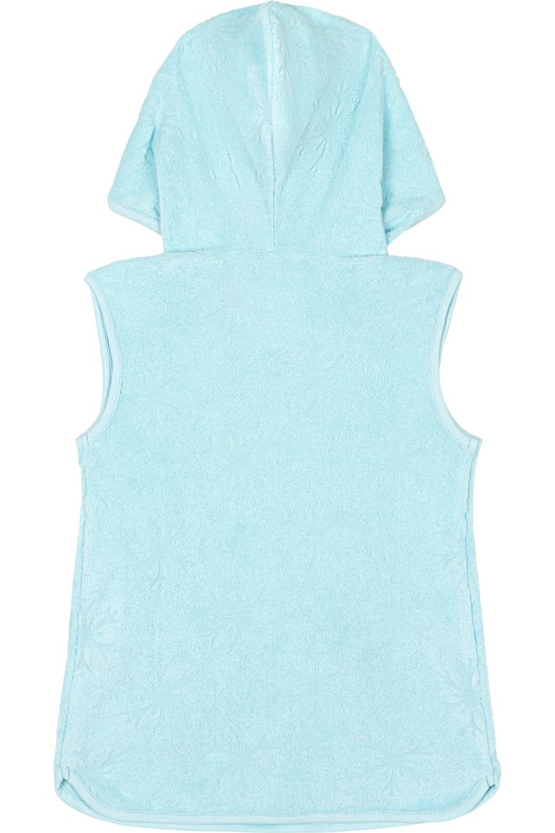 Princess Hooded Swimwear Cover Up, Alternate, color, Anna Elsa Light Blue