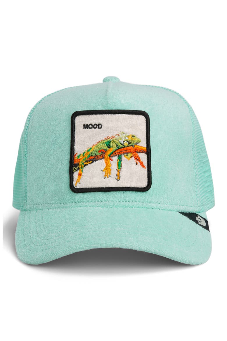 Unicorn Patch Snapback Trucker Hat, Alternate, color, GUMMY