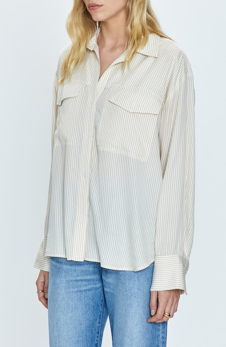 Pistola Nellie Oversize Button-Up Shirt, Alternate, color,