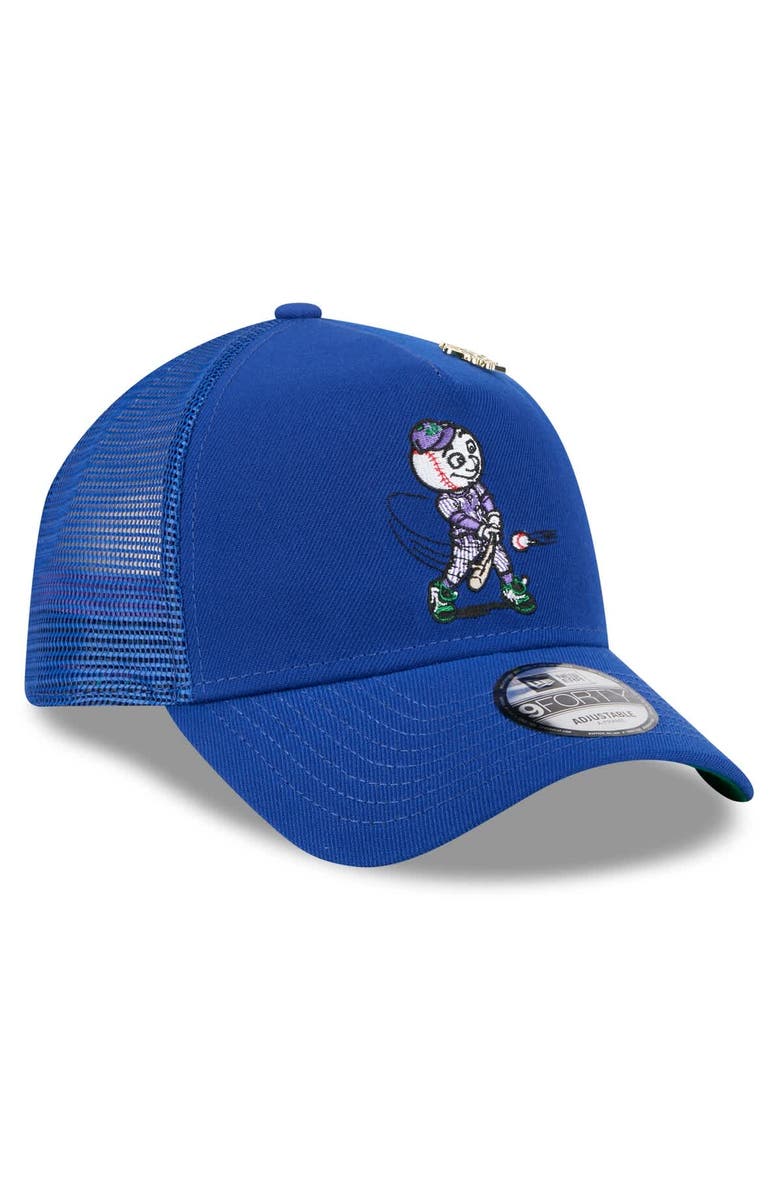 New Era Men's New Era Royal New York Mets 2025 Big League Chew A-Frame 9FORTY Adjustable Trucker Hat, Alternate, color, Royal