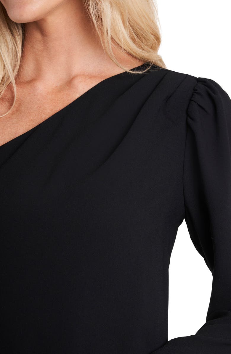 CeCe One-Shoulder Moss Crepe Dress, Alternate, color, 