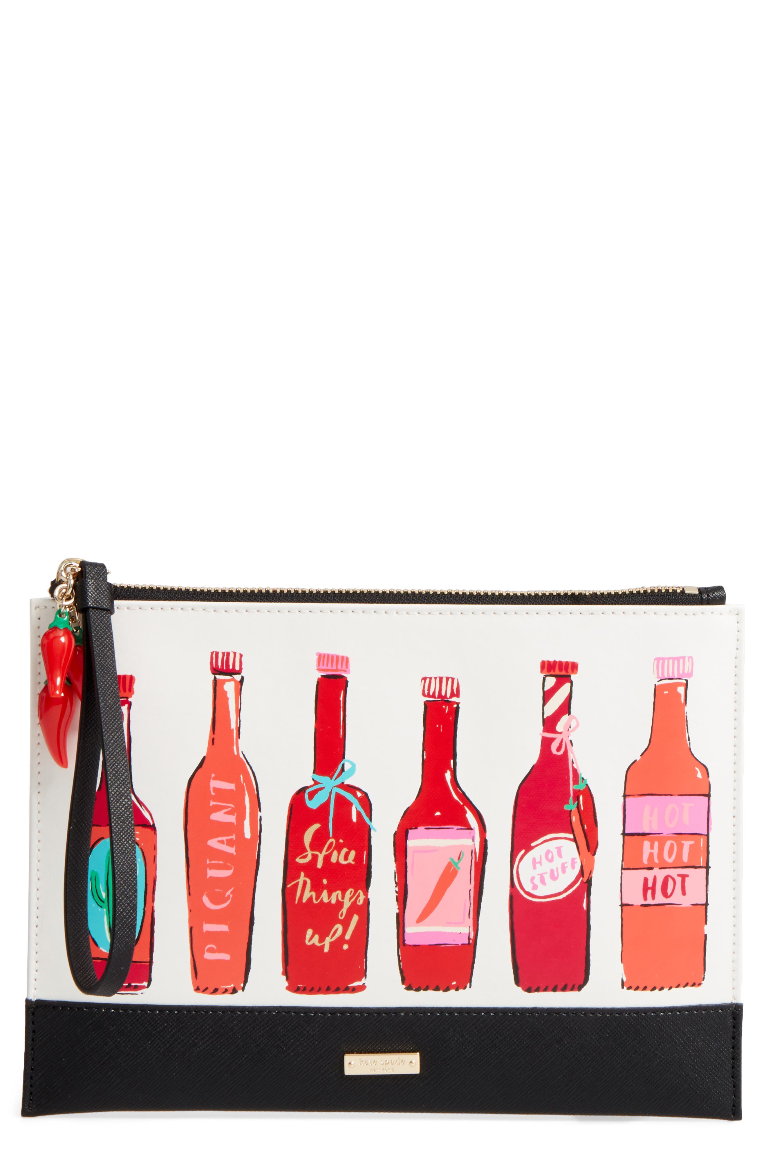 Kate Spade New York spice things up zip pouch, Main, color, 