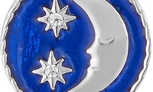 Sphera Milano Moon Drop Earrings In Silver