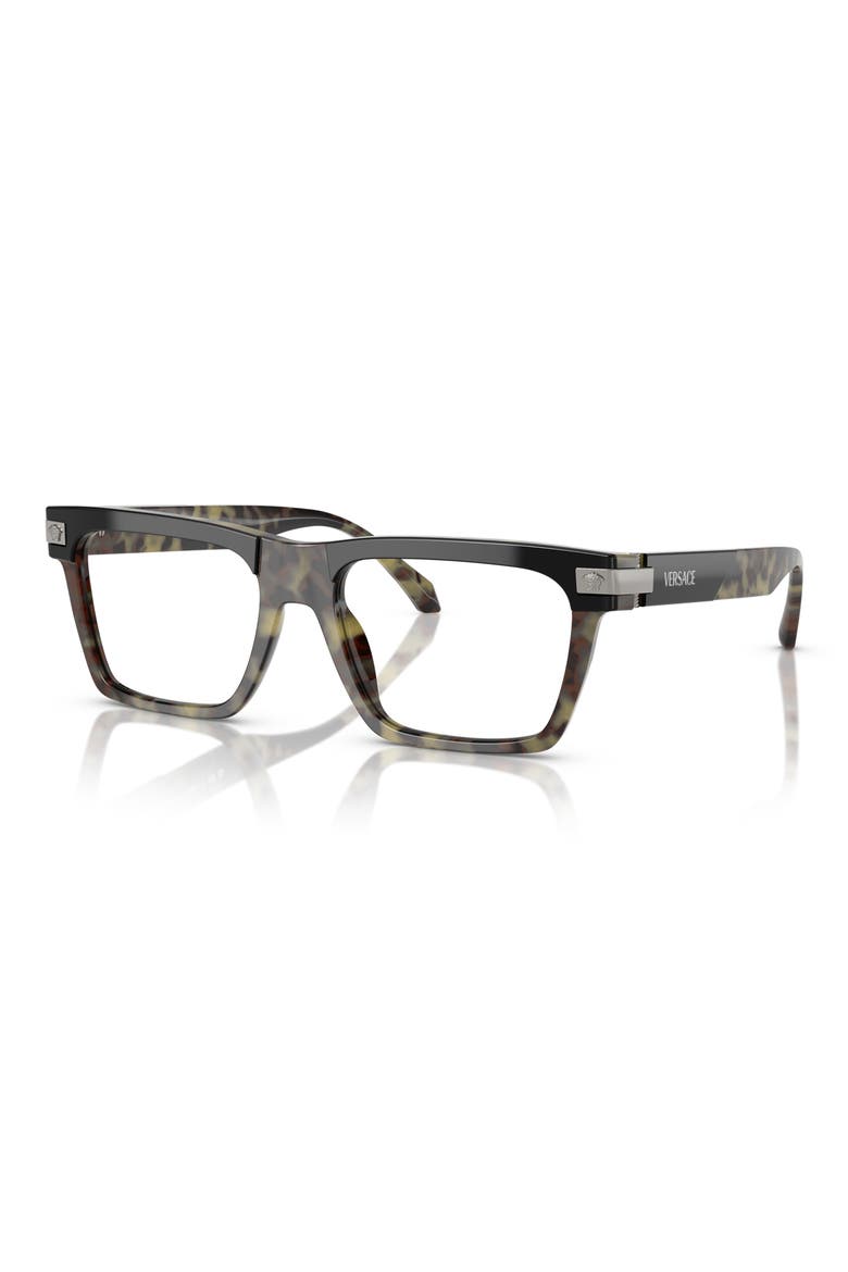 55mm Rectangle Optical Glasses, Alternate, color, HAVANA