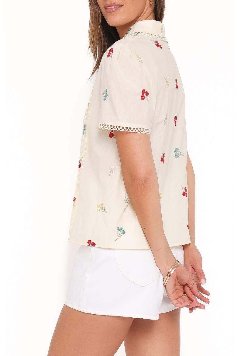 Lucile Embroidered Shirt, Alternate, color, LIGHT YELLOW