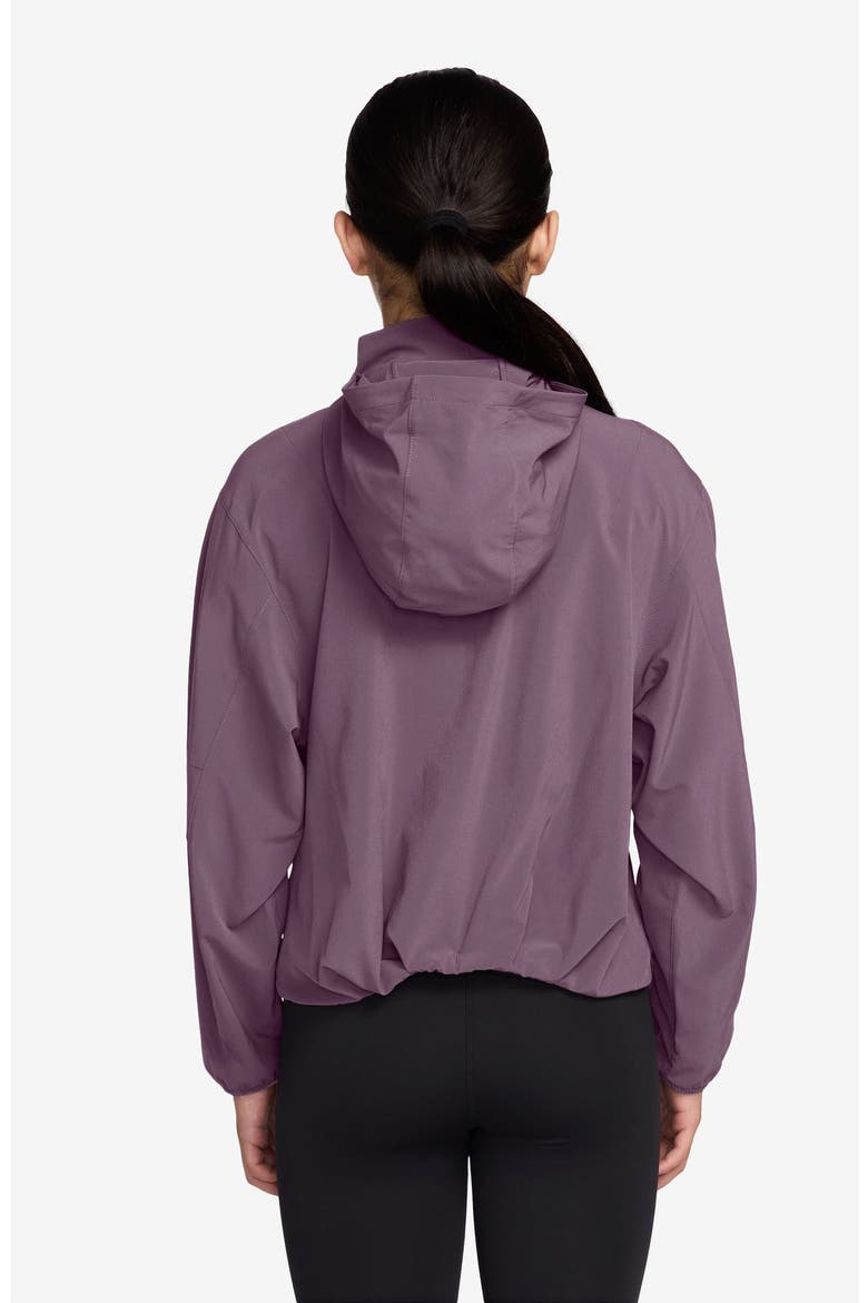 Kids' Mavn Dri-FIT Hooded Zip-Up Jacket, Alternate, color, 536 VIOLET DUST/REFL SILV
