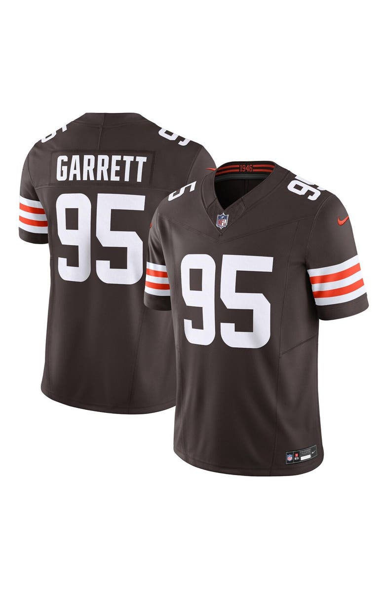 Nike Men's Nike Myles Garrett Brown Cleveland Browns Vapor F.U.S.E. Limited Jersey, Main, color, Brown
