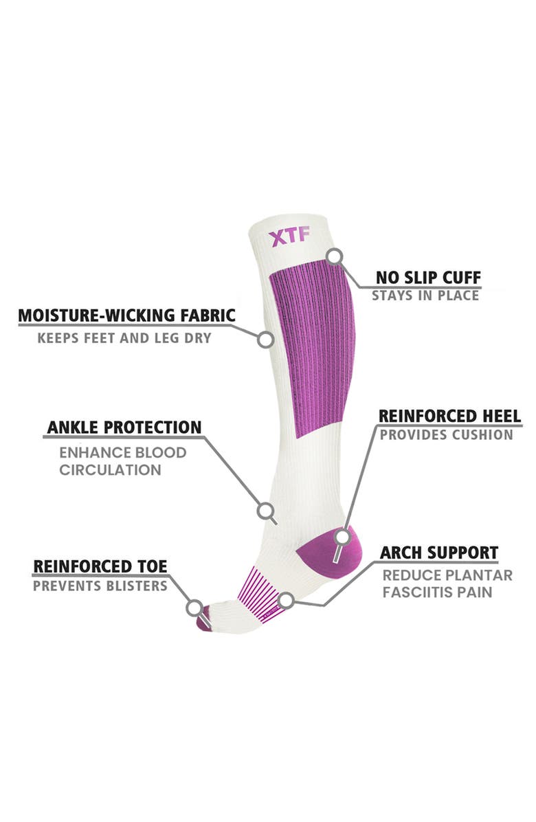 EXTREME FIT Pack of 6 Compression Knee High Socks, Alternate, color, Assorted