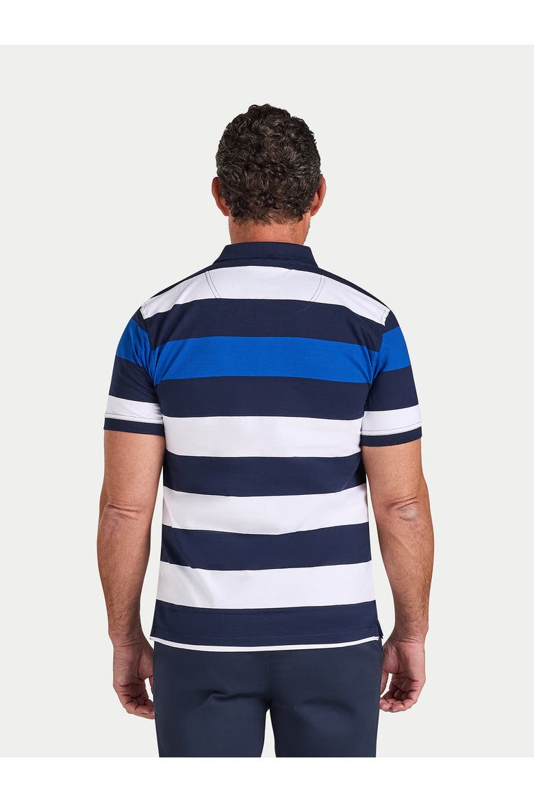 Jersey Contrast Panel Polo, Alternate, color, Navy