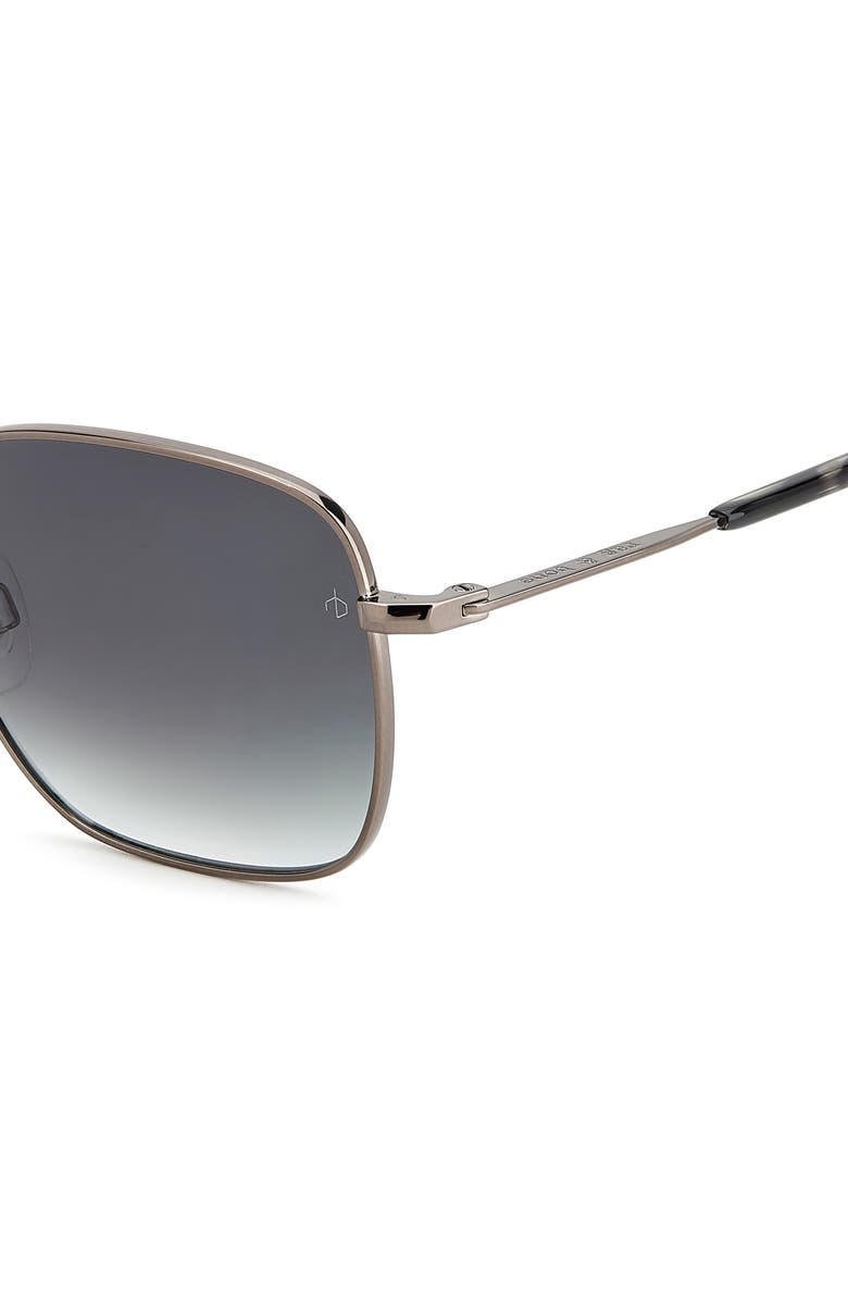 rag & bone 52mm Gradient Square Sunglasses, Alternate, color, Dark Ruth/ Grey Shaded