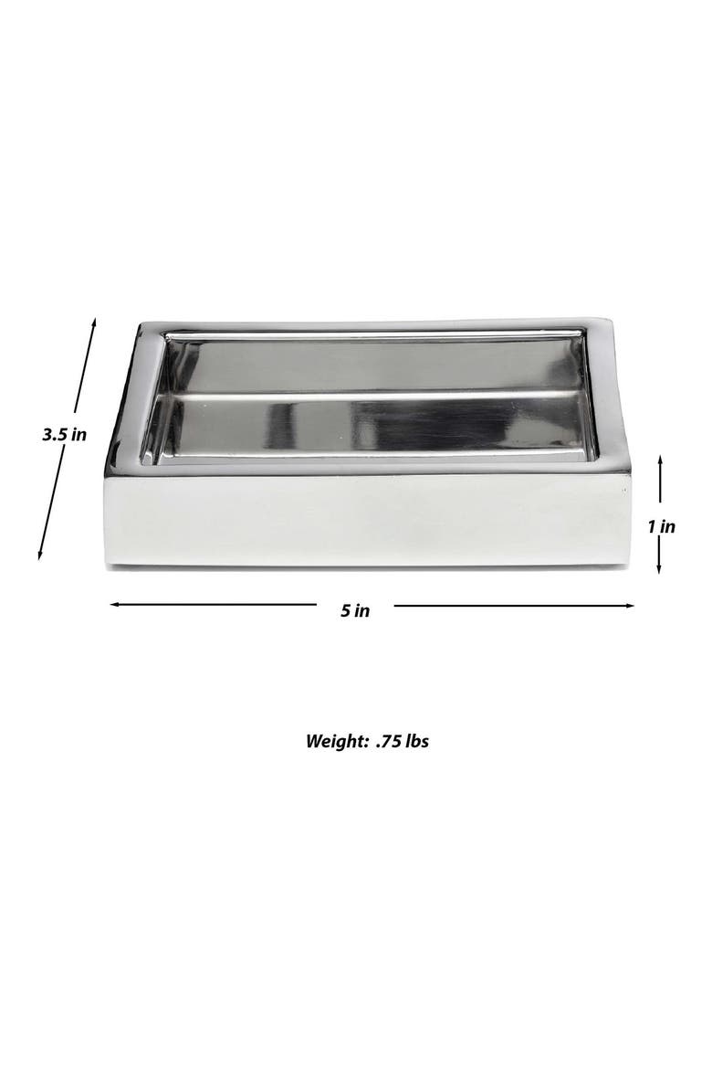 Stainless Steel Soap Dish, Alternate, color, SILVER