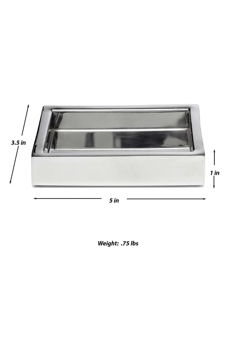 ROSELLI TRADING COMPANY Stainless Steel Soap Dish, Alternate, color, Silver