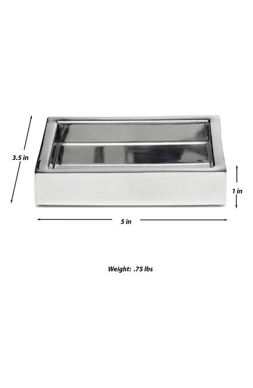 Roselli Trading Company Stainless Steel Soap Dish In Silver