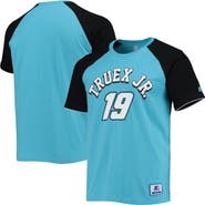 STARTER Men's Starter Blue/Black Martin Truex Jr The Catcher Raglan T-Shirt
