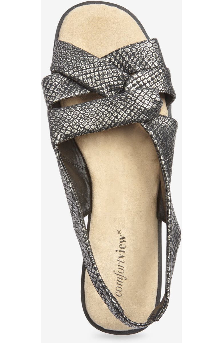 Comfortview The Pearl Sandal, Alternate, color, Black