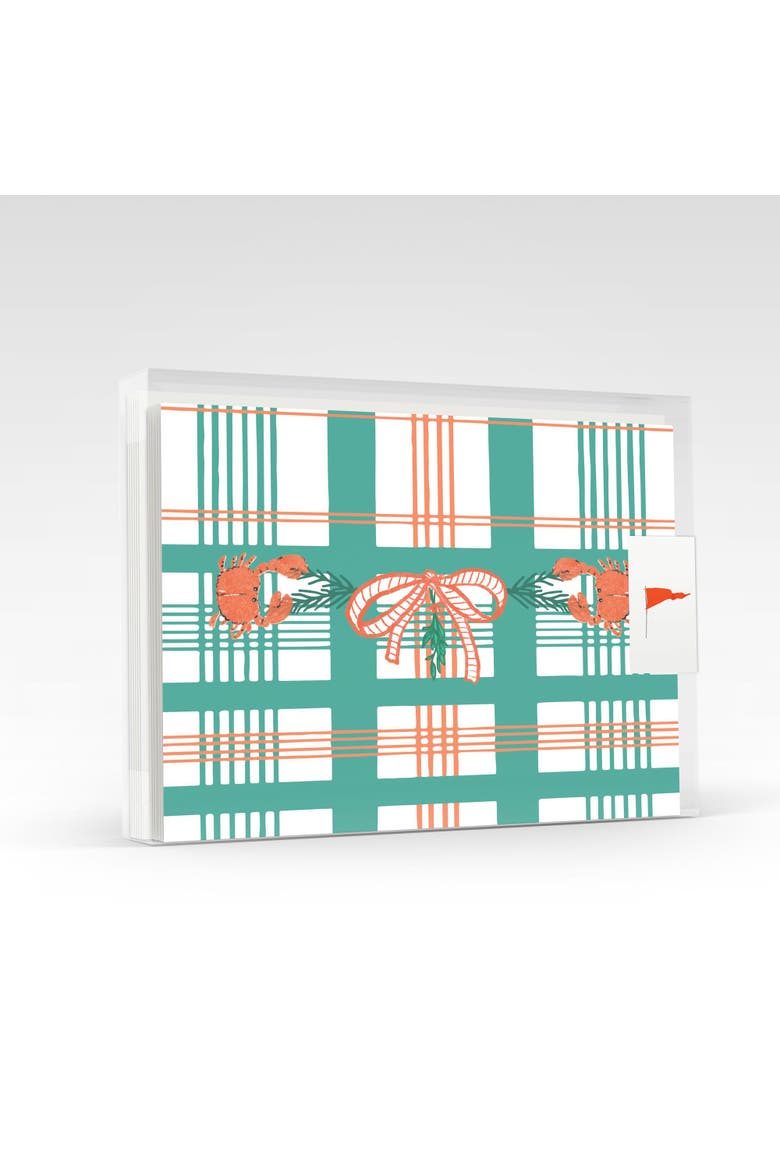Crabs N' Plaids Set Greeting Card Pack Set, Main, color, Multi-Pack