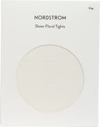 Nordstrom Sheer Floral Tights