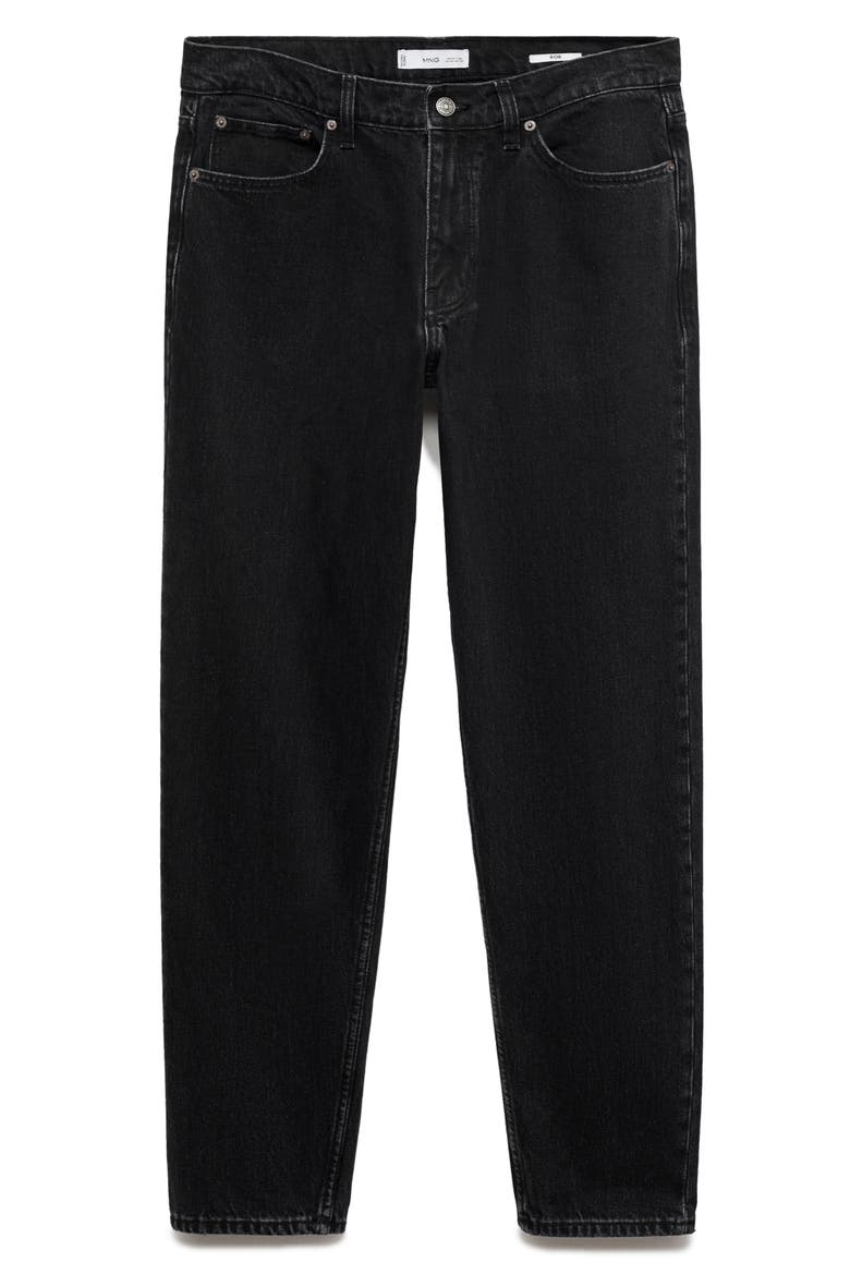 Bob Straight Leg Jeans, Alternate, color, BLACK DENIM