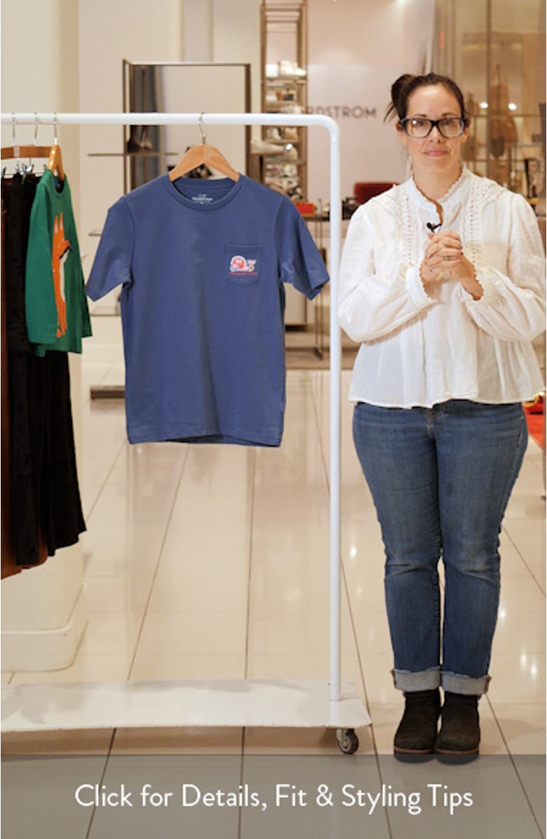 Kids' Fantasy Football Cotton Graphic Pocket T-Shirt, sales video thumbnail